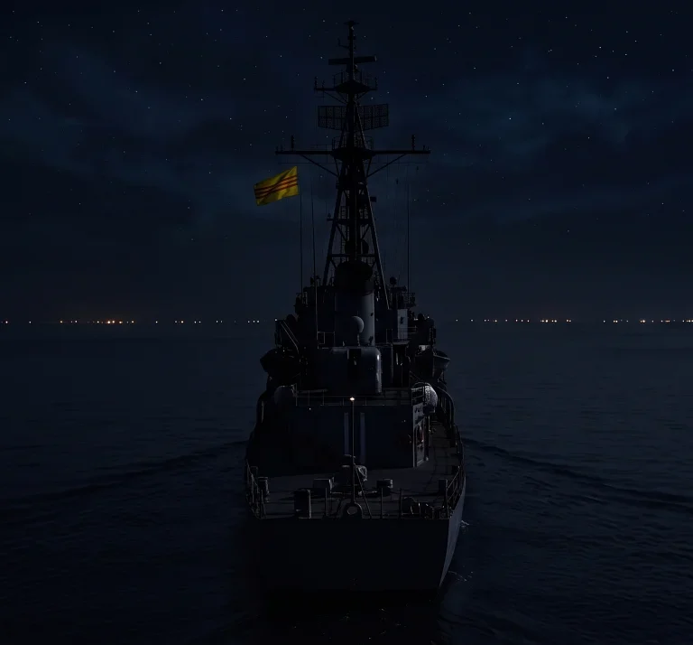 Beyond Saigon River - HQ-11 left Saigon River under the darkness of the night