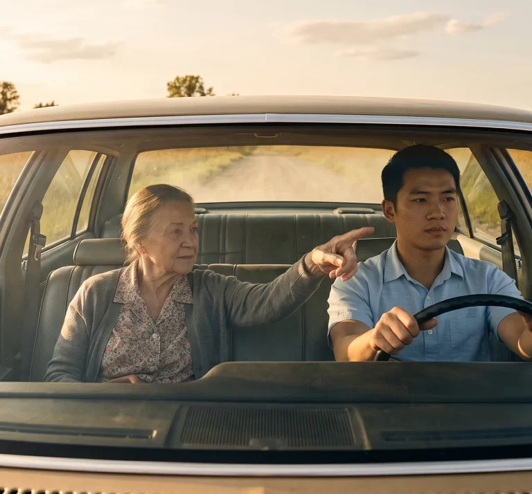 A Vietnamese refugee learned driving from his sponsor car