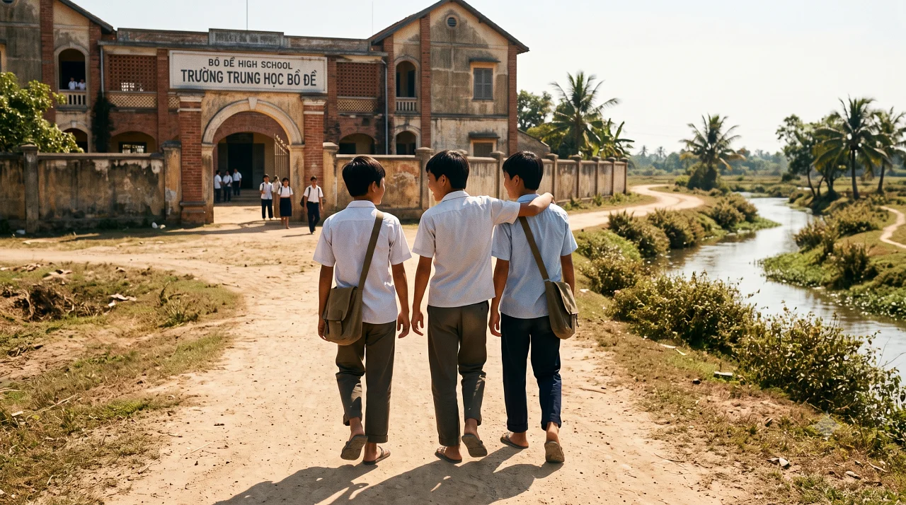 Three students went to school