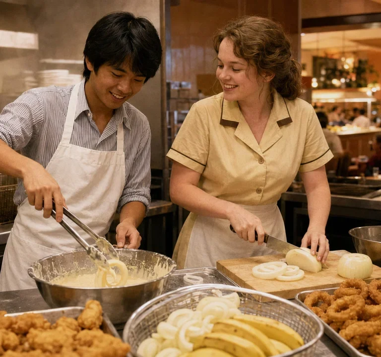 A Vietnamese refugee learned how to make onion rings